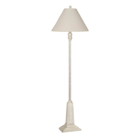 LampsPerSe LPS-072 Polyresin Shutter Floor Lampdistressed White